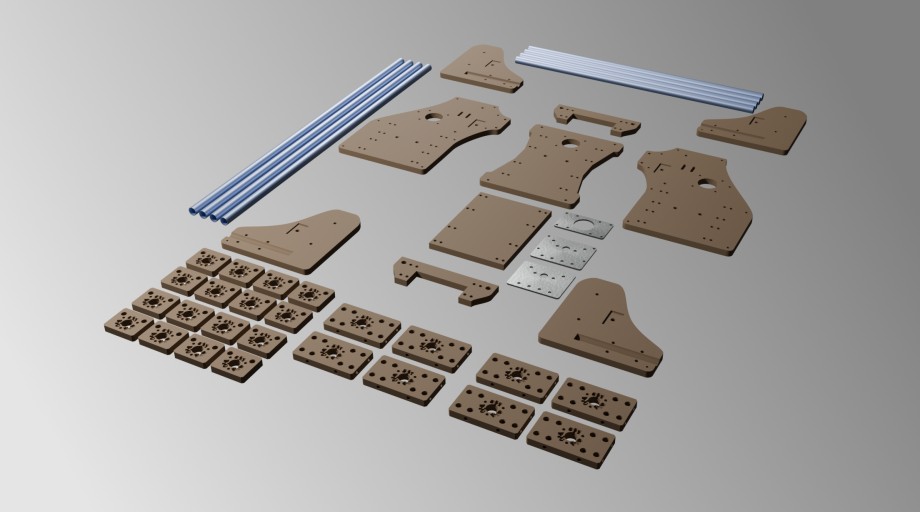 Budget CNC Model 4 Custom Parts Kit.