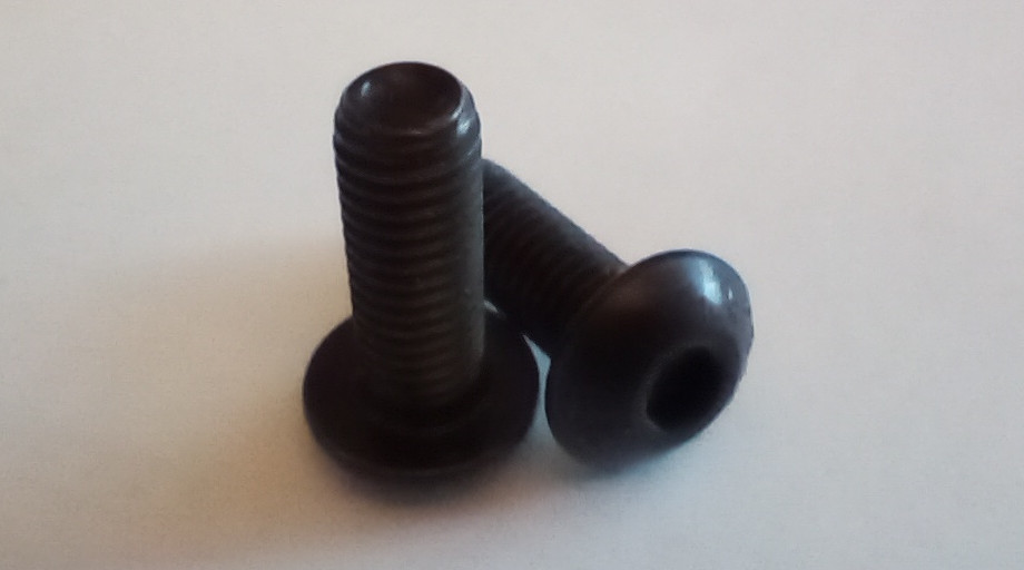 Two M5 x 14mm button head screws.