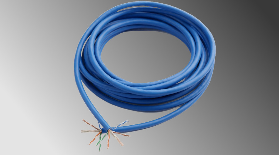 Roll of CAT-6 cable.